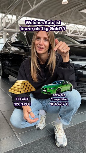 Which car is more expensive than 1kg of gold? #gold #price #carcontent #porsche #ford