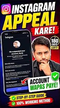 🚨 How to Appeal Instagram 2026 | Suspended Account Recovery Process | 180 Days Appeal Fix