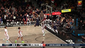349K views · 4.8K reactions | Zion takes flight in Brooklyn ️ | NBA TV | Facebook