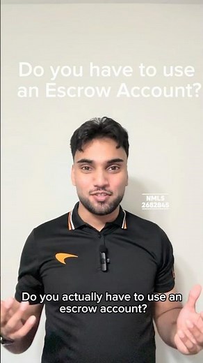 Do you have to use an Escrow Account? #mortgagetips #realestate #escrow
