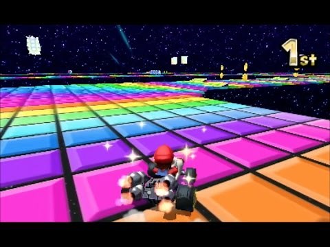 Mario Kart 7: SNES Rainbow Road [1080 HD]