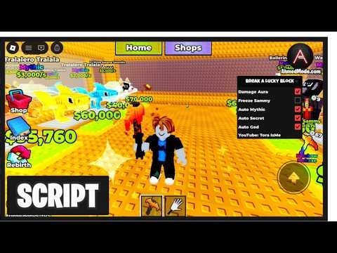 BREAK A LUCKY BLOCK SCRIPT NO KEY (2026) | AUTO FARM, INF LUCKY BLOCKS, AUTO REBIRTH, FREEZE SAMMY