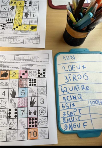 Début de semaine en maternelle ✏️ Reconstituer une phrase en MS, travailler les boucles et la lettre G en GS, et manipuler les nombres de 1 à 10 sous différentes formes. Des ateliers simples pour construire les bases pas à pas. #Maternelle #GrandeSection #MoyenneSection #Enseignante #AteliersAutonomes