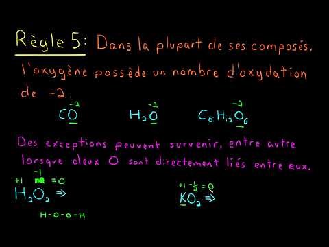 Les nombres d'oxydation