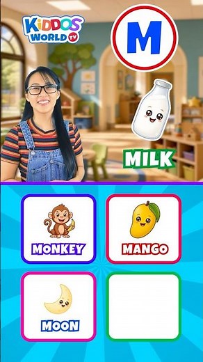 Learn Words That Begin with M | English for Kids