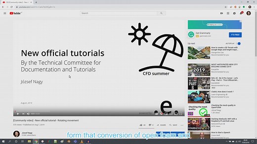 OpenFOAM中的旋转网格模拟教程（网格和模拟）