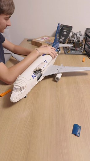 An artwork in bricks: the timelapse construction of the LEGO 737-200! 🎨🏗️ —- Une œuvre d'art en briques : la construction du 737-200 LEGO en accéléré ! 🎨🏗️ #LEGOBuild #BuildingBricks #ConstructionFun #LegoCreation #BrickByBrick #LegoMasterpiece #BuildItBrickByBrick \t\t#Barbie \t\t#BarbieInspiration \t\t#BarbieVibes \t\t#BarbieGlam \t\t#BarbieLife \t\t#BarbieLove \t\t#BarbieWorld \t\t#BarbieGoals \t\t#BarbieInfluencer #nolinor #nolinoraviation #boeing #boeinglovers #boeing737 #b737 #b737200