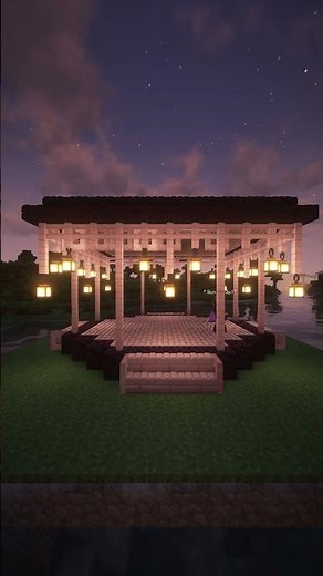 Easy Cherry Blossom Gazebo 🌸✨ | Minecraft Build #Shorts