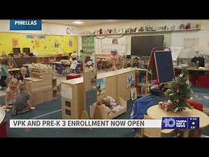 Pinellas County VPK and Pre-K 3 enrollment now open
