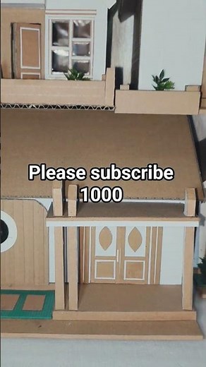 like comment n subscribe, mini cardboard house #home #diy #house #miniature