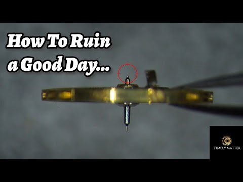 Please... Think Before You Work... The Improper Way To Replace a Balance Staff.