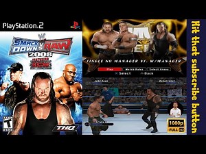 WWE SmackDown! vs. RAW 2008 - Multiplayer Gameplay on PS2 (PlayStation 2)