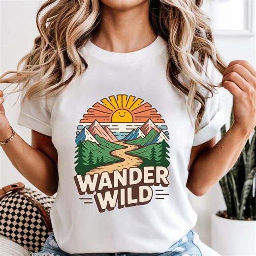 Everyday Adventure T-shirt, Minimal Nature Graphic Tee - Etsy