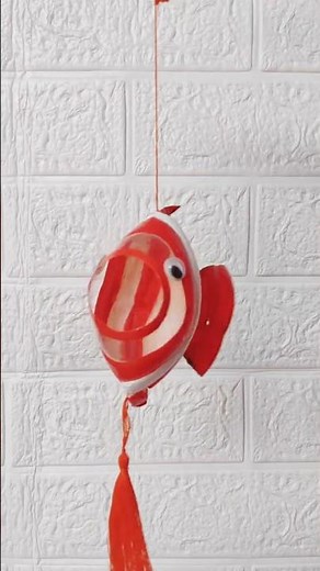 How to make a DIY fish from a plastic Bottle 🐠 #diyfish #plasticbottlecraft #easycraft #diyideas