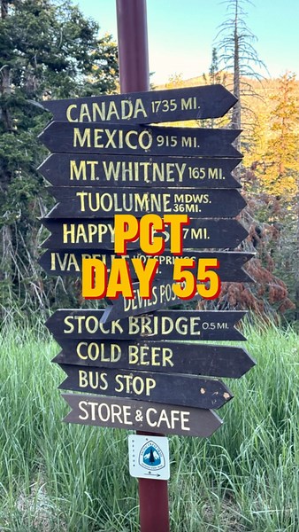 Cam Bostock † on Instagram: "A cruisy morning into Red Meadow Resort to take a bus into Mammoth Lakes for resupply. We aren’t taking a zero day here but will take most of today off which is close enough! We will head back onto trail tomorrow towards Yosemite National Park for the next big side mission! Excited. Day 55 Distance hiked: 6.4km (4mi) Total distance hiked: 1,682.1km (1,045.2mi)"