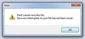 Paint Cannot Save This File Windows 10