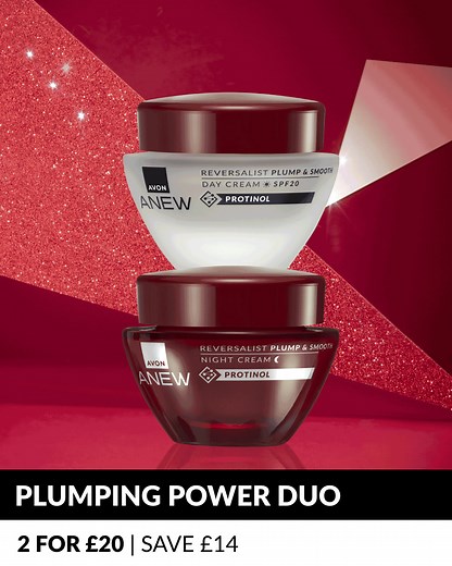14K views · 34 reactions | SUPER-POWERED SKINCARE DUO  Pack some power into your skincare, and get two for £20 on Anew Day & Night Creams. It’s time to stock up on a Protinol™-powered routine that'll have your skin feeling fabulous, day and night. Shop now https://avon.uk.com/collections/anew-anti-ageing-skincare #SkincareDuo #Skincare | Avon | Facebook