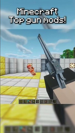 Battlefield guns in minecraft!😱😱😱 #minecraft #minecraftmods#cyberpunk2077#battlefield