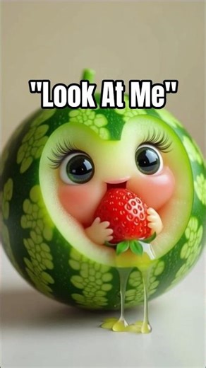 "Watermelon Eat strawberry"#Eating#viral #gameplay #watermelon