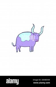 starburst effect animation of cartoon ox Stock Video Footage - Alamy