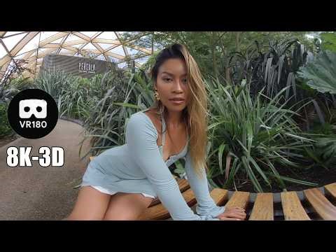 VR Fashion & Model Photography - Teal Dress Photoshoot (Kanokwan) VR180 3D 8K (LookBook)