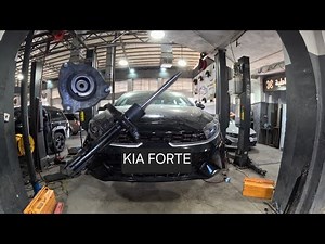 replacing front shock absorber - strut mount ... kia forte 2019-2025 (torque specs)