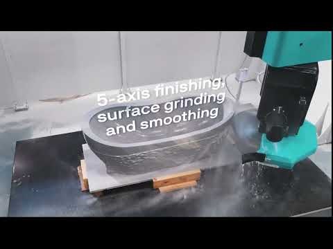 Fresa a ponte Biesse/GMM Master Cut Pro | Lavorazione a massello di una vasca in Marmo Passisandro