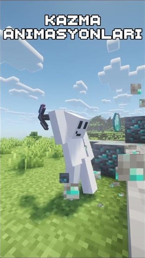 Minecraft Karakterleri Gerçek Gibi! Animasyon Modları Denemelisin 🍔🏃‍♂️✨ #minecraft #minecraftshorts