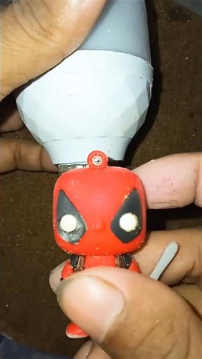 Deadpool vs Electric Bulb 💡 | Crazy Cement Craft Battle!