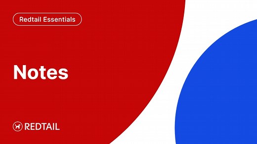 Redtail Essentials: Notes