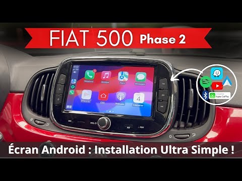 Installer un autoradio android avec CarPlay et android auto sans fil sur fiat 500 phase 2