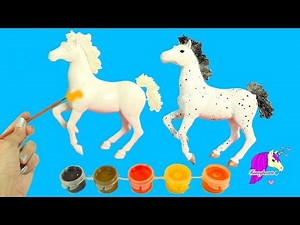 Do It Yourself Painting A Blank Model Horse Acrylic Paint Kit Craft Video