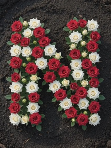 Replying to @user365761961328 🌹✨ From tiny seeds to a beautiful floral letter! Watch the satisfying time-lapse bloom into a stunning masterpiece. 🌱❤️ #flowar #Timelapse #MacroPhotography #AIArt #Nature