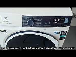 How To Reset E10 Code on Electrolux Washer
