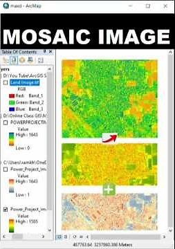 Merge the raster datasets I Mosaic raster dataset ArcGIS #mosaic #arcgistutorial #arcgispro #merge