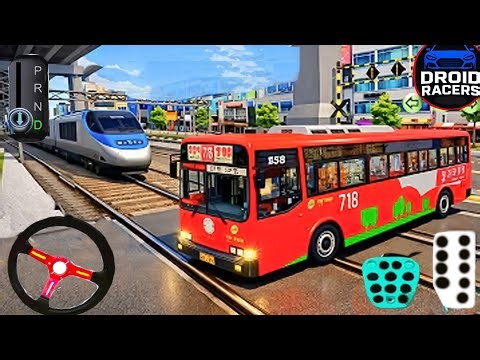 New Express Bus Vs Bullet Train 🚅 3D Driving Class Game - Car Gameplay