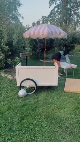 Collapsible Mobile Bar Cart | Wedding, Event, Snack Cart - Etsy
