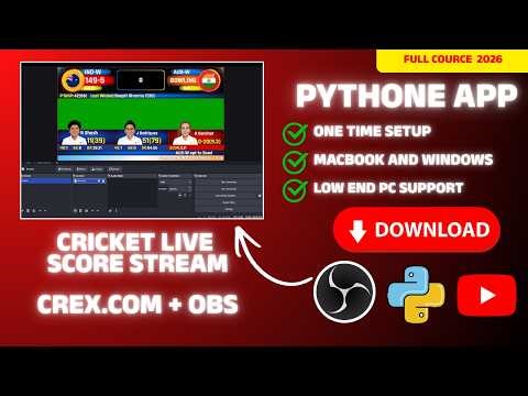 Cricket Scoreboard Software for Live Streaming | Cricket Live Streaming With Scoreboard | Hemnthapps