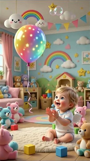 Baby Finds a MAGIC Rainbow Balloon! 🌈🎈 | Cute Toddler Adventure for Kids | ‪@PooBooRhymes‬ | Rhymes