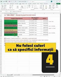 How do I build a correct table in Excel?