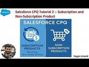 Salesforce CPQ Tutorial 2 :- Subscription and Non-Subscription Product