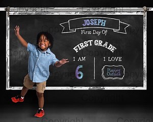 Chalkboard Digital Backdrop, Back to School Chalkboard Digital Background, School Session Background, Photography Backdrop, White Frame - Etsy
