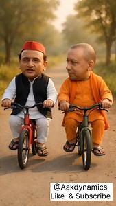 3.3K views · 25K reactions | Akhilesh vs Yogi | Cycle Race Satire Comedy | Political Reels 2025 #politicalmemes #politcalsatire #politicalcomedy #funny #comedy #viral | Aakdynamics | Facebook