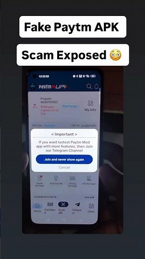 Paytm Clone App Fraud Alert 🔥 Protect Your UPI & Bank Data