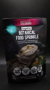 Look at this new packaging 😍 Dragon Fuel contains probiotics, whole-leaf plants and bee pollen to ensure great health. #ArcadiaReptile #beardeddragon #beardies #reptiles #lizards #dragons #pogona | Arcadia Reptile
