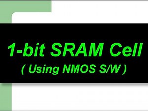 Practicals - 22 : B.3.a : 1-bit SRAM cell Using NMOS S/W
