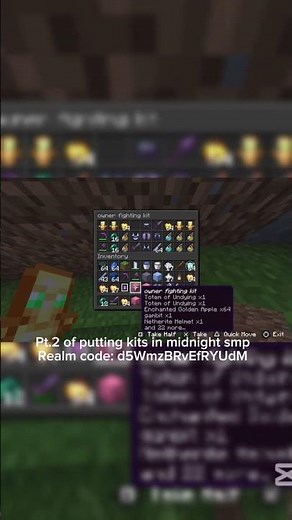 Java PvP in bedrock realms #viral #subscribe #minecraft #shorts #kits #crates #realms #fyp
