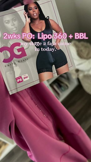 My custom faja came in today, from Curvy Gyals. I got sized and ordered it while in miami, of course i got pink! I cant breath, & this is only on the first notch 😮‍💨 today im 2 weeks post op 😍 #bbljourney #bbl #bblresults #bblrecovery #lipo360 #contentcreator #miamisurgery #plasticsurgery #lipo360andbbl #hourglass #hourglassfigure #fypシ゚viral #tummytuck #cosmeticsurgery #traveltiktok #fyp #foryoupage #tiktok #tok #atlbblmassage #content #curator