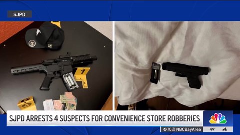 San Jose police arrest 4 over convenience store robberies around the Bay Area