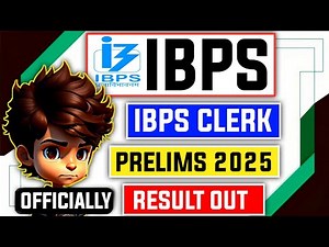 📢 IBPS Clerk Prelims 2025 Result OUT 😱